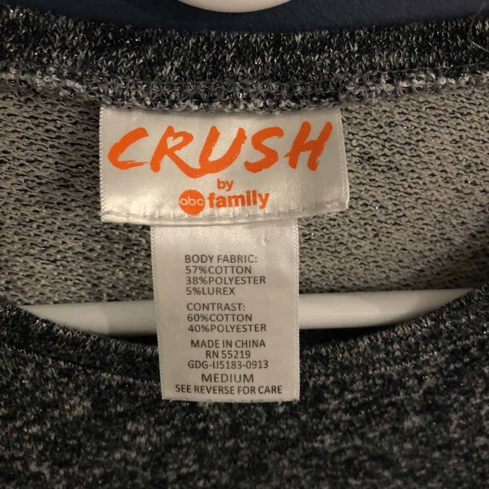 Crush by ABC Family Gray Sparkle Sweater - Picture 4 of 5